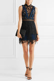 Clementine guipure lace mini dress