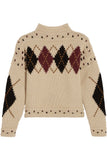 Glens argyle intarsia wool and alpaca-blend sweater