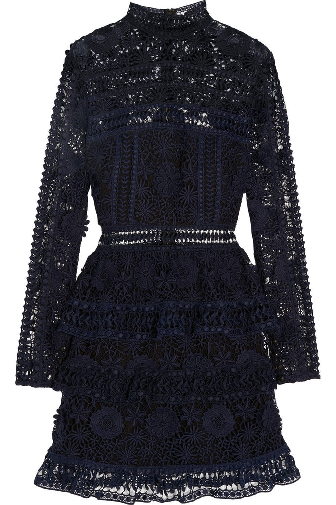 Ava guipure lace mini dress RahRah Clothing Ava guipure lace mini dress RahRah Clothing